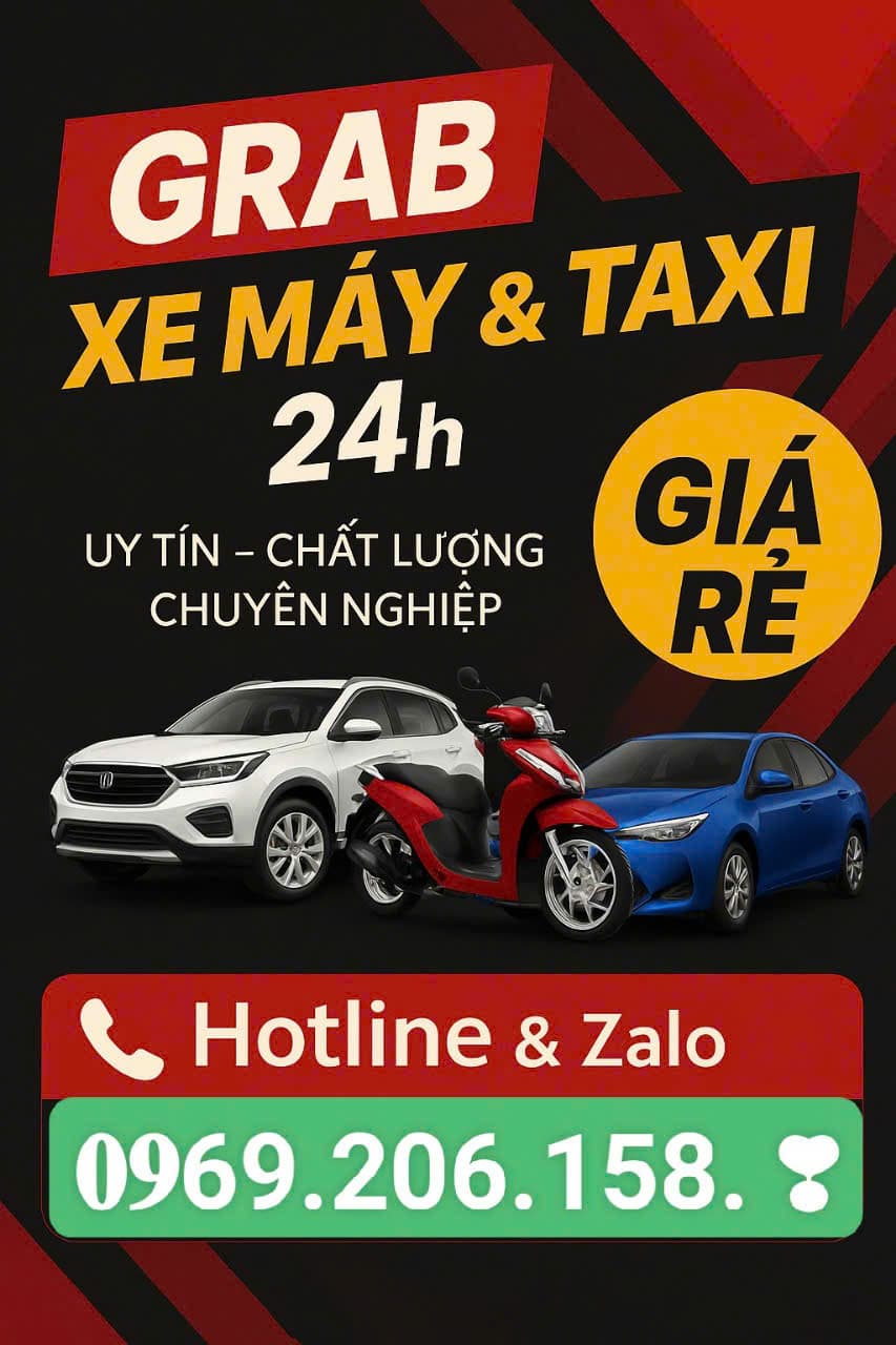Grab Tân An Long An Giá Rẻ 0559023567